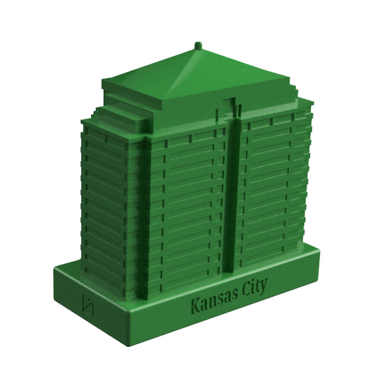 Collectible #10 - 1000 Walnut (Kansas City, MO) Premium Green Building Cap