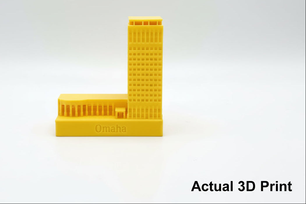 Collectible #19 - Blackstone Plaza (Omaha, NE USA) Yellow Premium Building Cap
