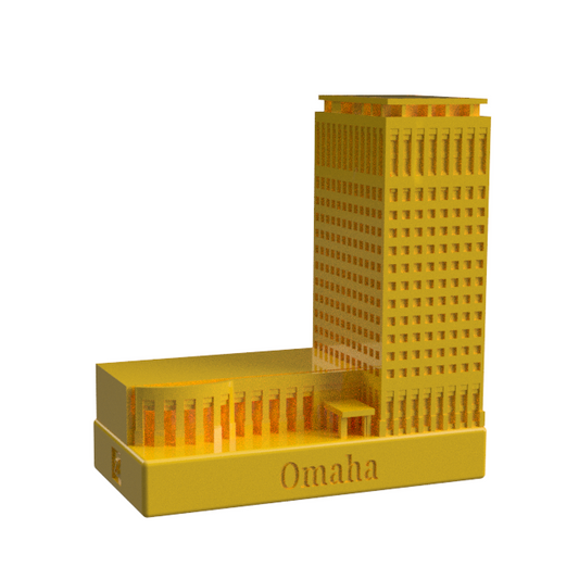 Collectible #19 - Blackstone Plaza (Omaha, NE USA) Yellow Premium Building Cap