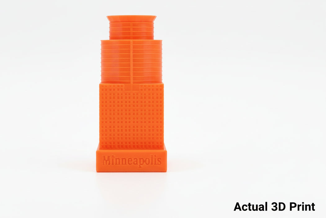 Collectible #15 - Capella Tower (Minneapolis, MN) Orange Premium Building Cap