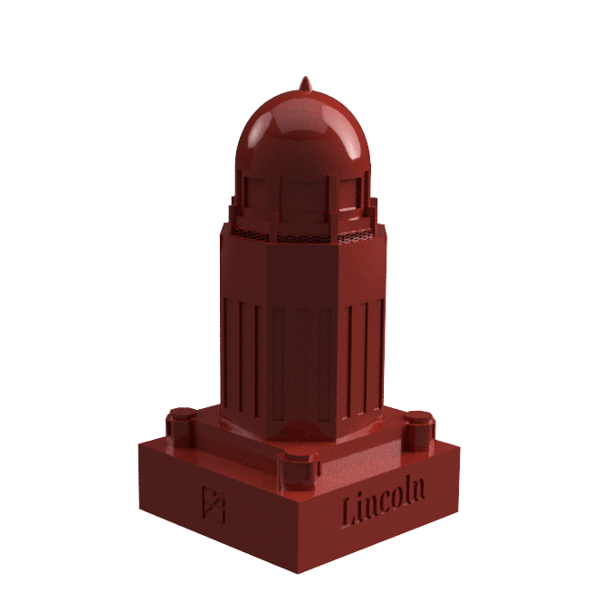 Collectible #01 - Nebraska State Capital (Lincoln, NE) Red Premium Building Cap