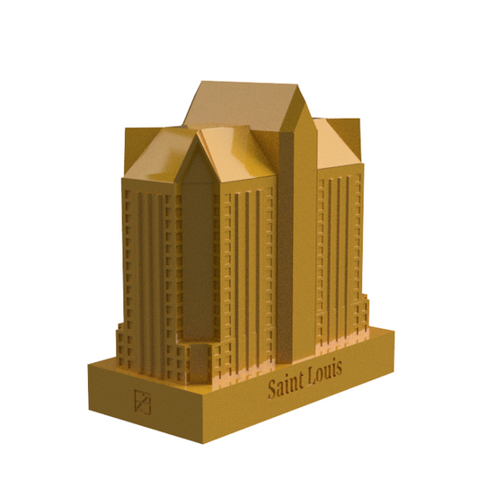 Collectible #16 - One Metropolitan Square (St Louis, MO) Yellow Premium Building Cap